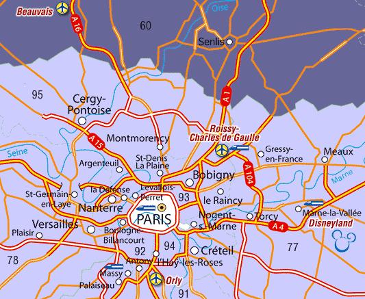 paris city map. Regional and Paris City Maps