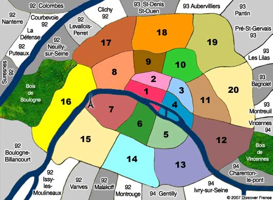 paris city map. Regional and Paris City Maps